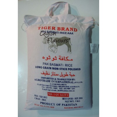 Tiger Brand Pak Basmathi Rice 5Kg